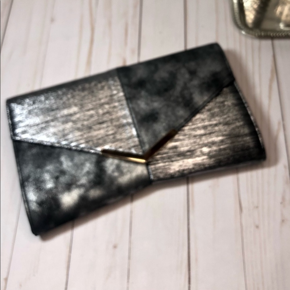 Black & Gun Metal Clutch